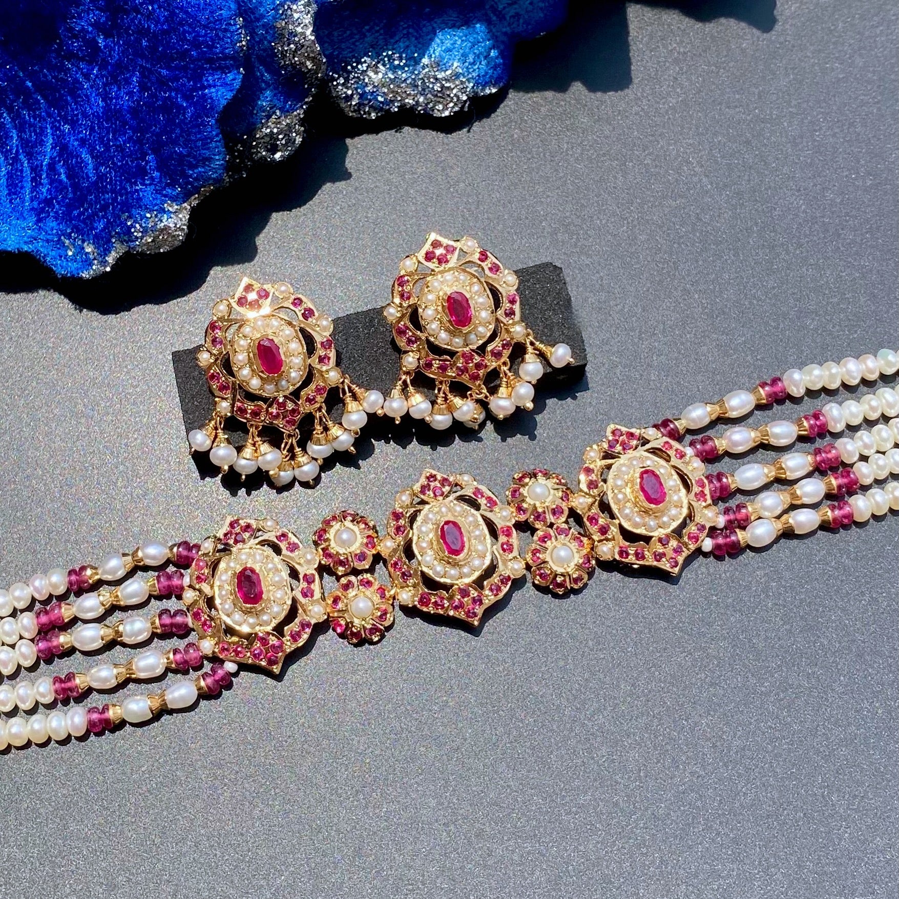 indian choker necklace set