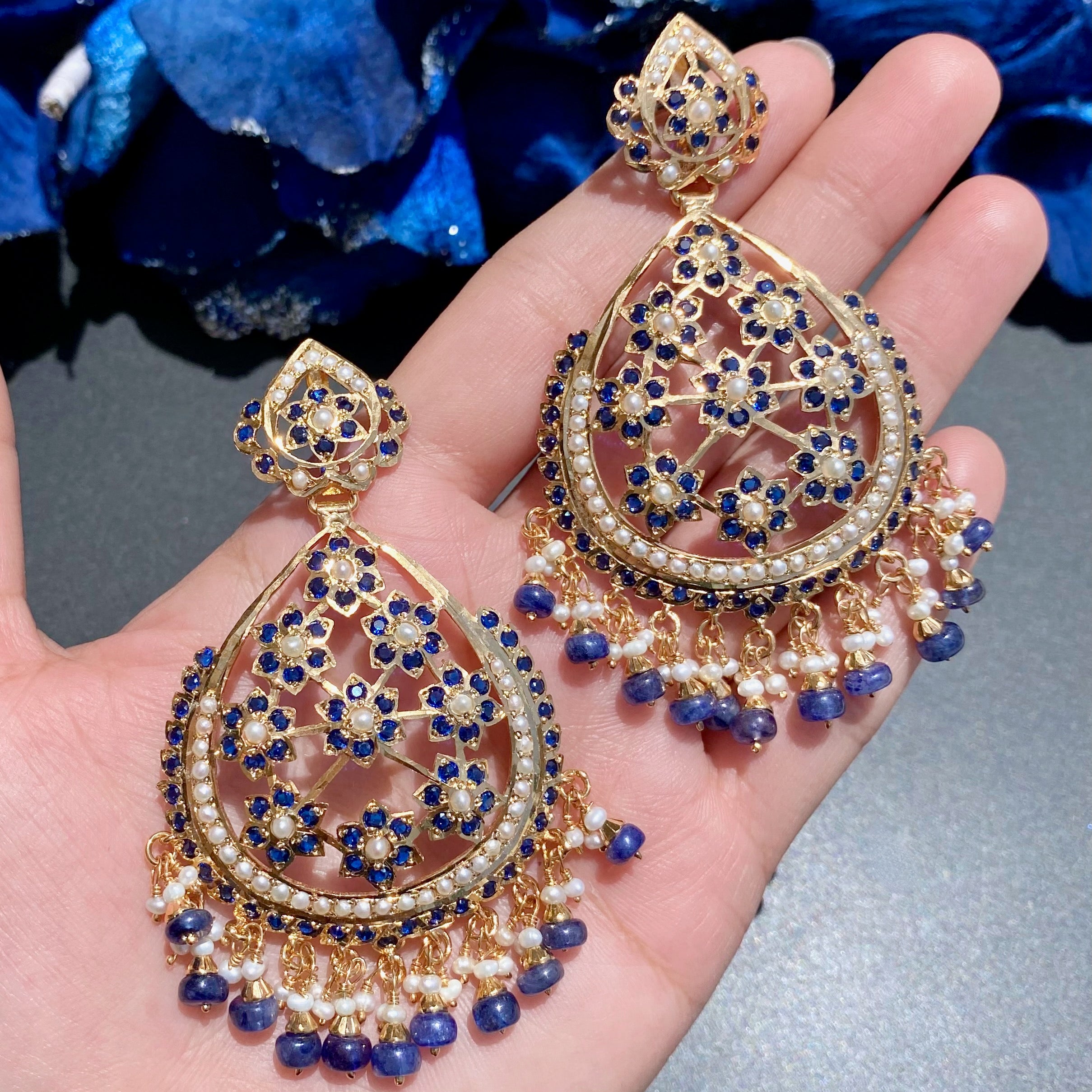 premium indian fashion jewelry on silver