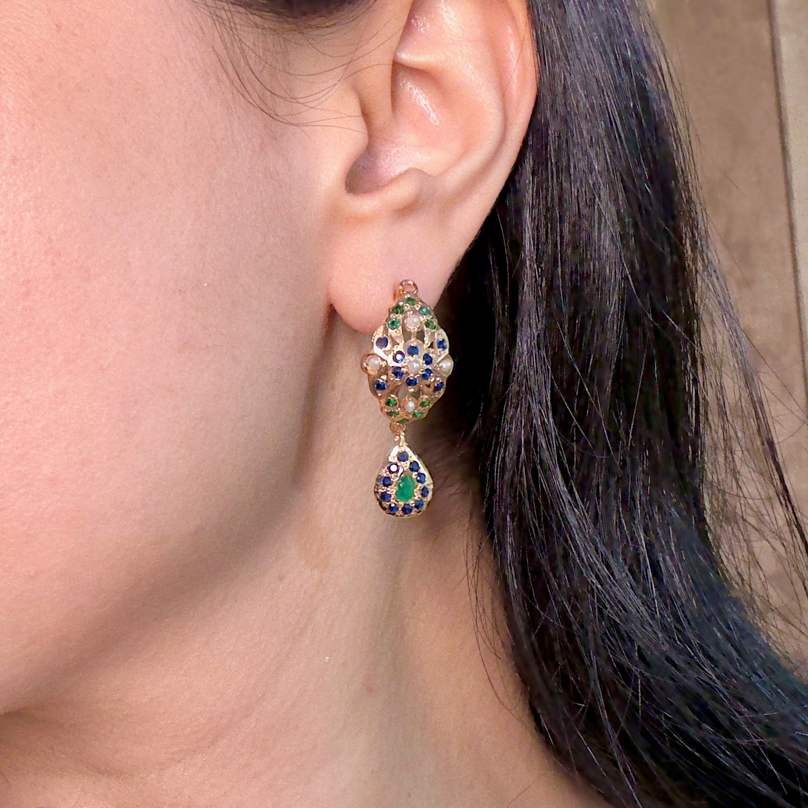 wire hook earrings silver indian