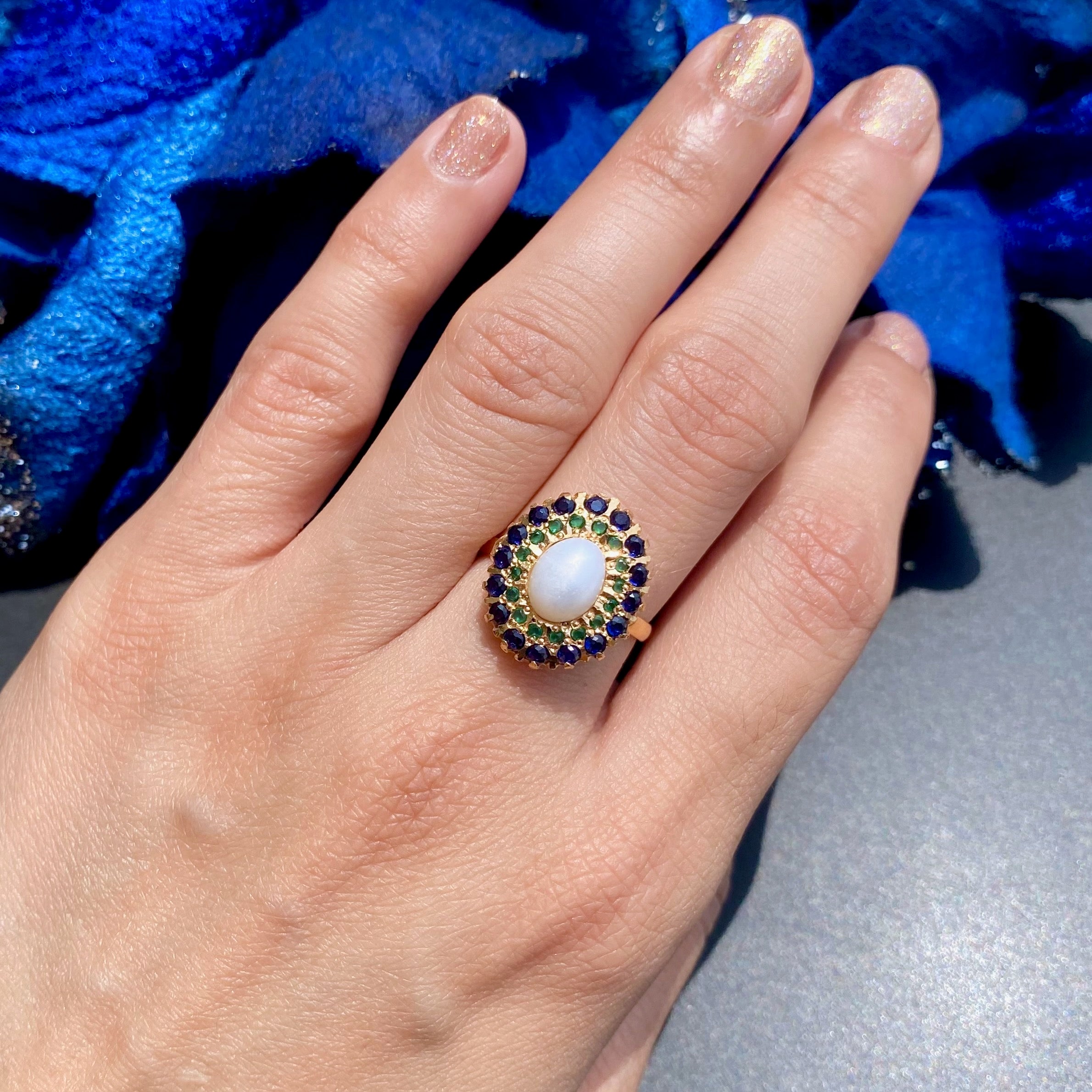 classic pakistani jadau ring