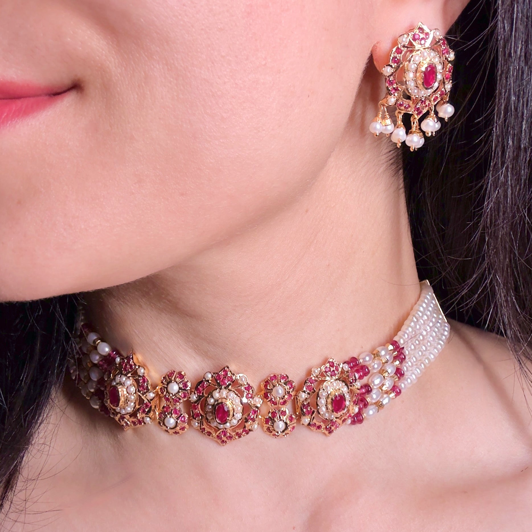 indian choker necklace set
