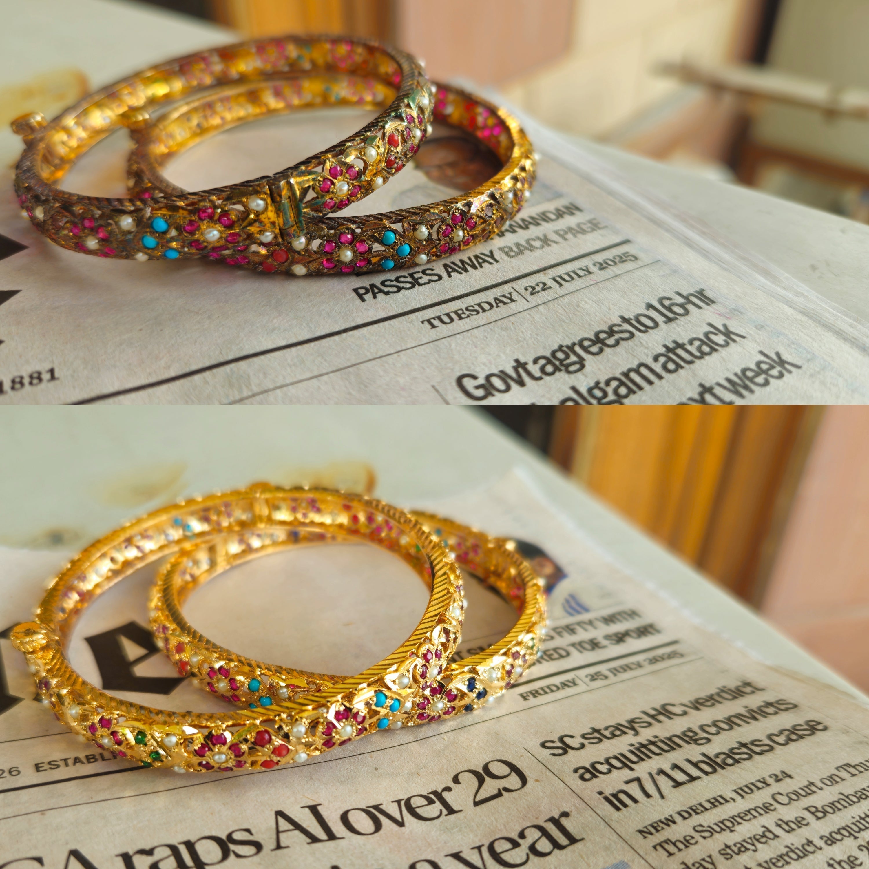 how to fix tarnished gold plated silver jewelry