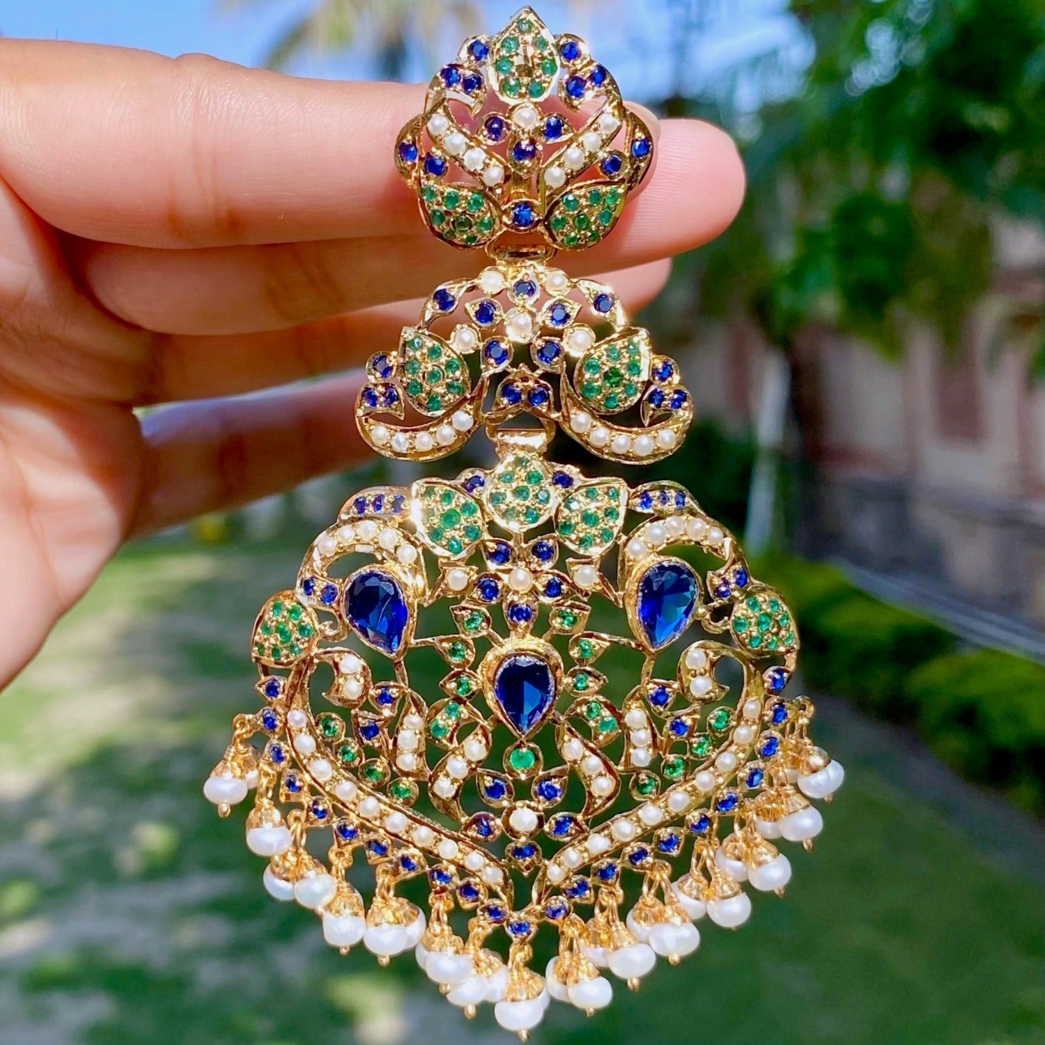 Pakistani Jewellery | Nauratan Jadau Sets Earrings & Bangles