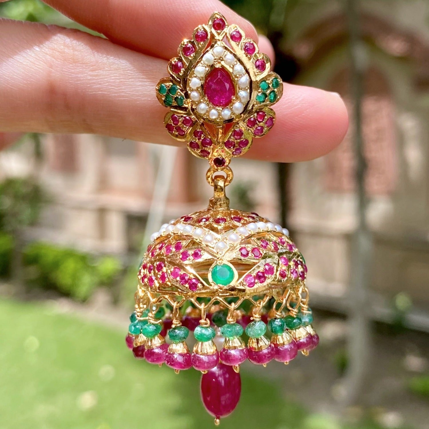 punjabi jhumka earrings