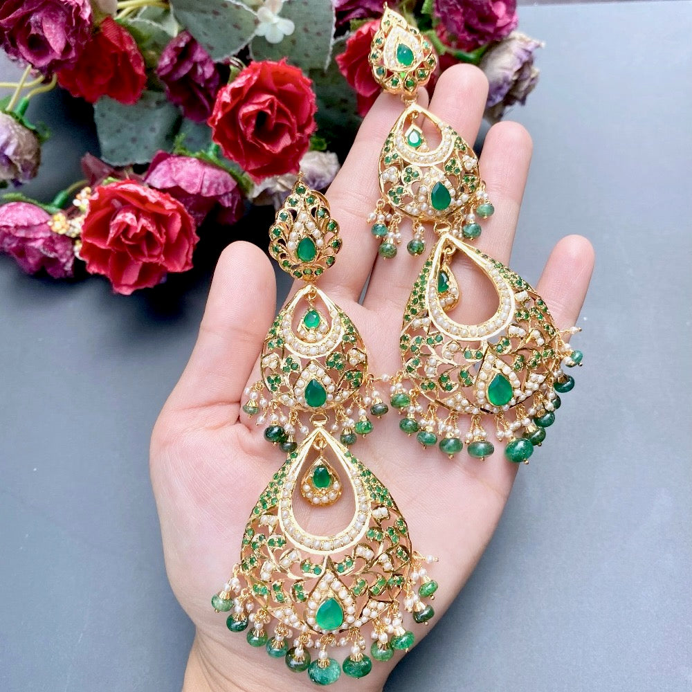 Punjabi jewelry designs gold plated