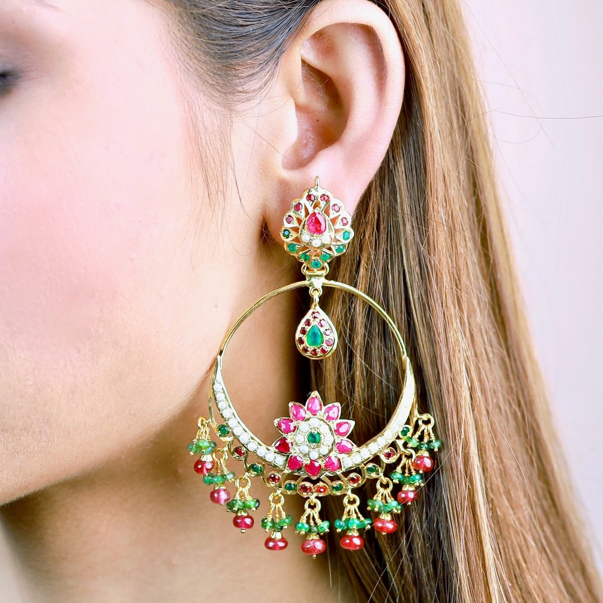 kashmiri design earrings