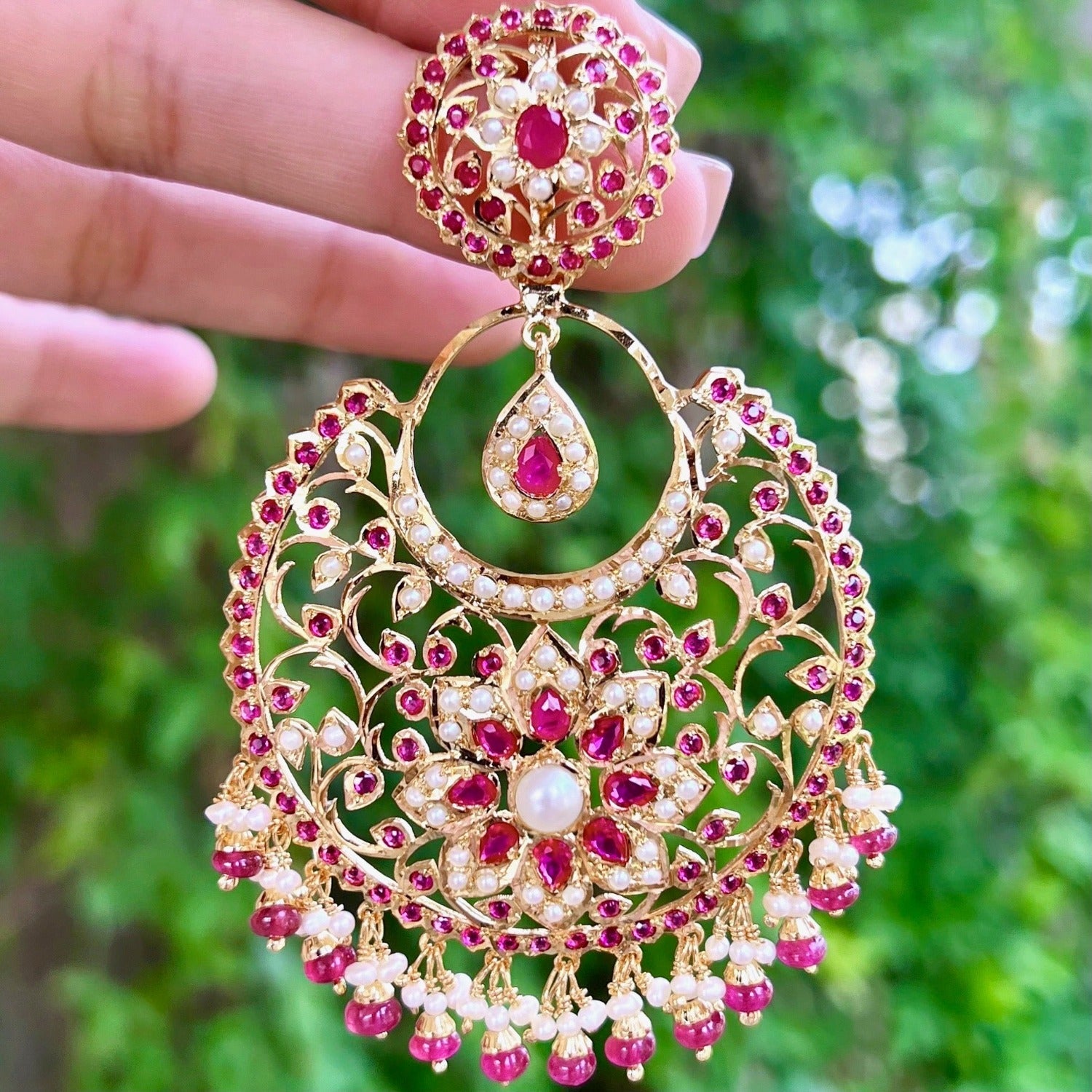 JADAU CHANDBALI EARRINGS JAIPUR