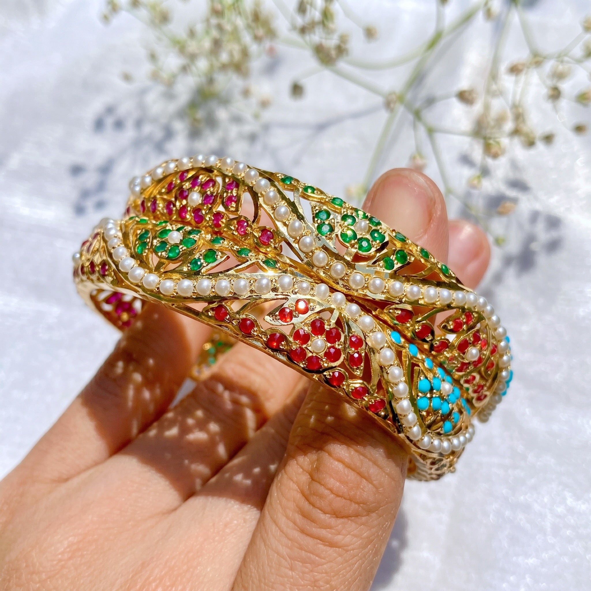 pair of Navaratna bangles