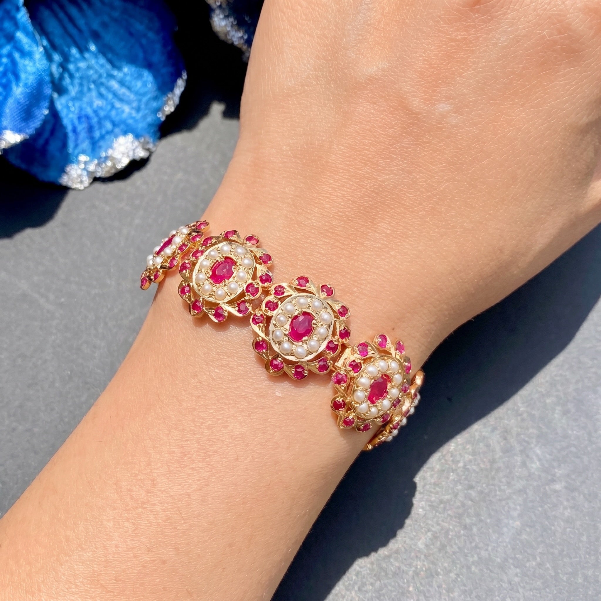ruby bracelet jadau