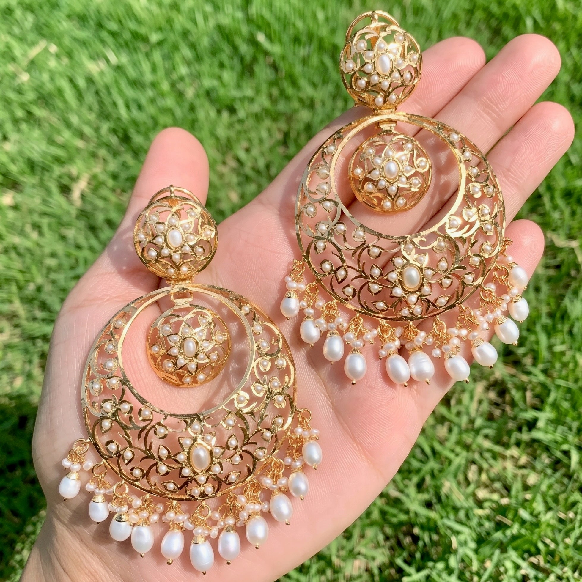 pakistani jadau chandbalis