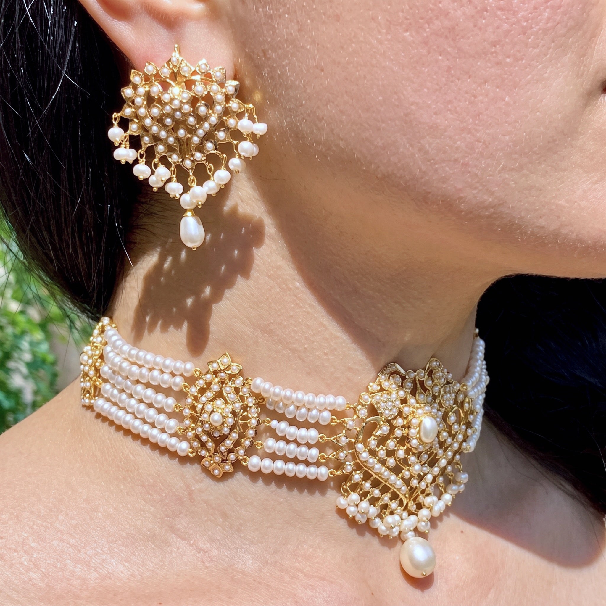 party wear choker set in 22k under 2 lakhs