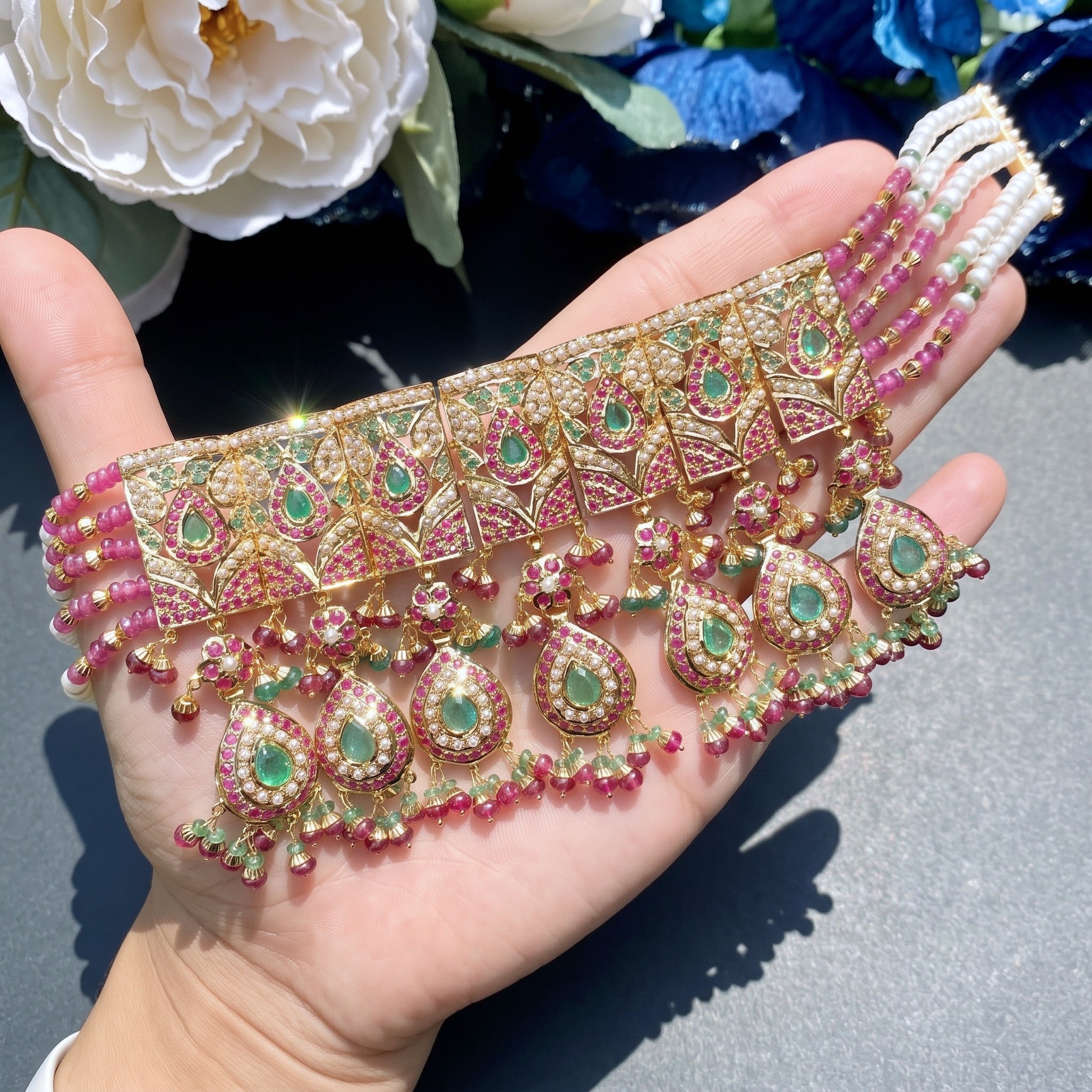 bridal choker 22k gold usa