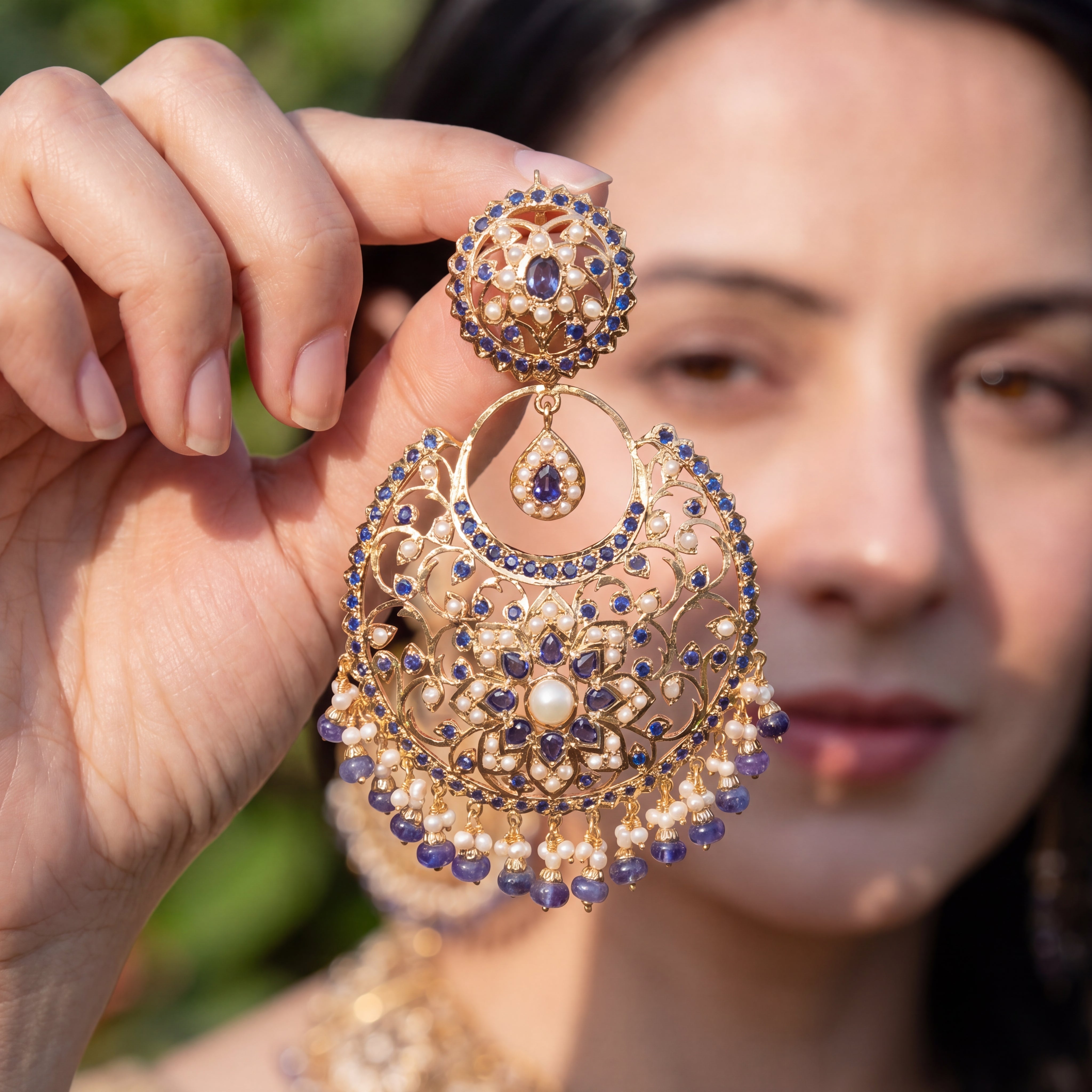 Antique Bridal Indian Jewelry Set | Gold Plated Indian Necklace Set NS 186