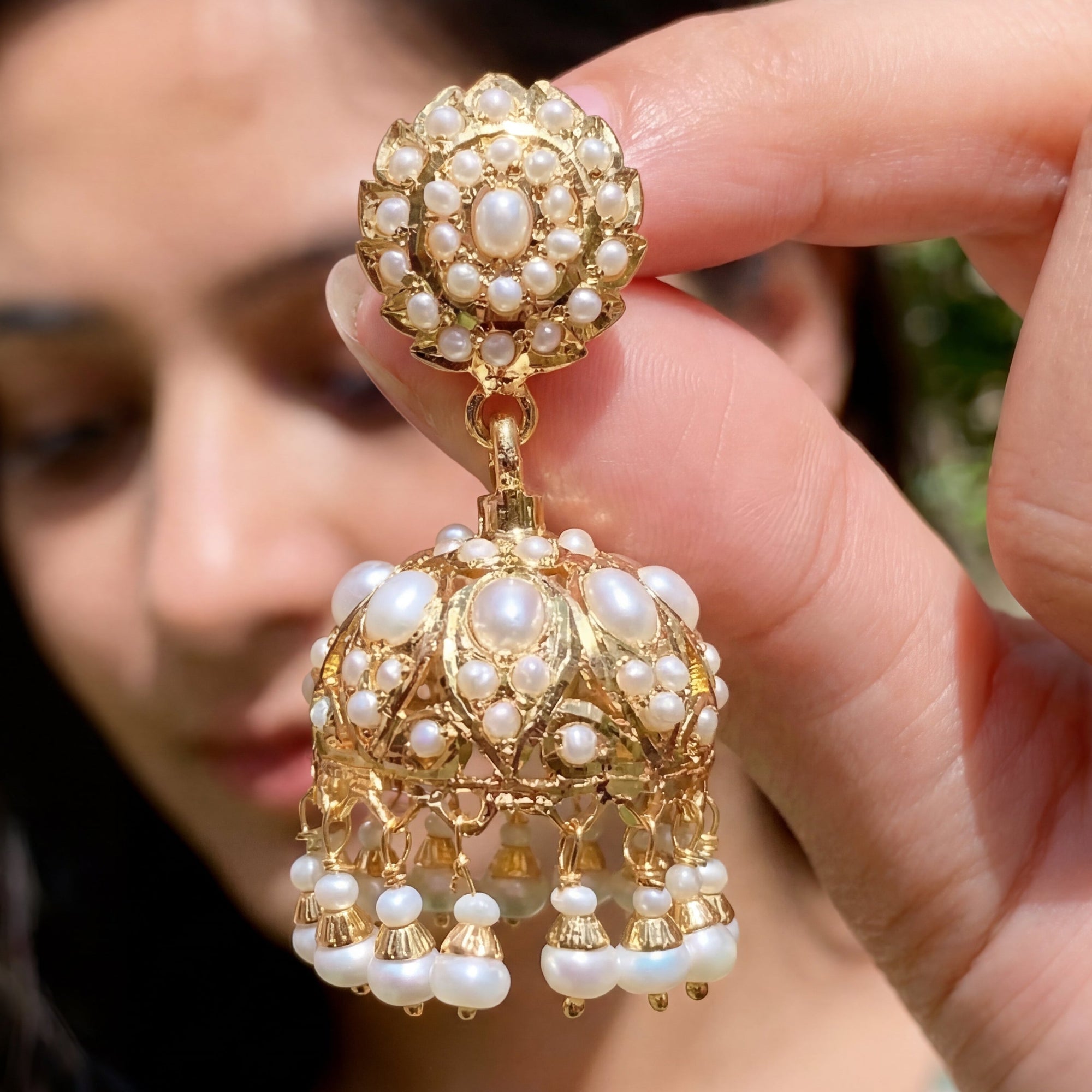 Pearl Jhumkas on Sterling Silver | For Women ER 156