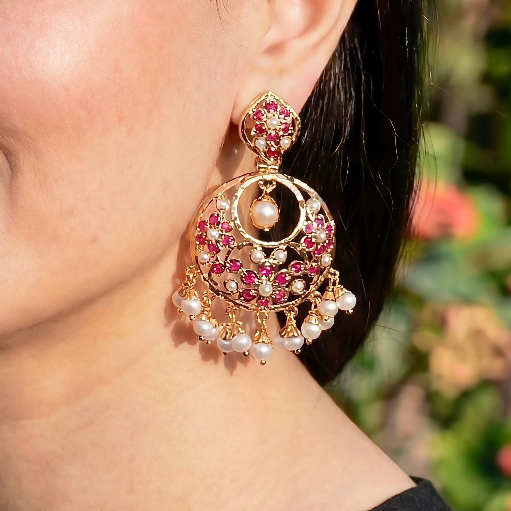Delicate & Simple Chandbali Earrings | Aintique Indian Design | Sterling Silver Earrings For Gifting ER 438