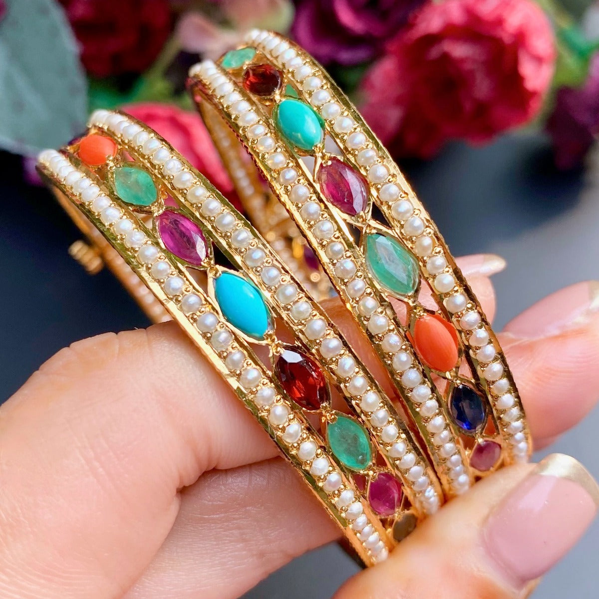 Navaratna bangles tanishq