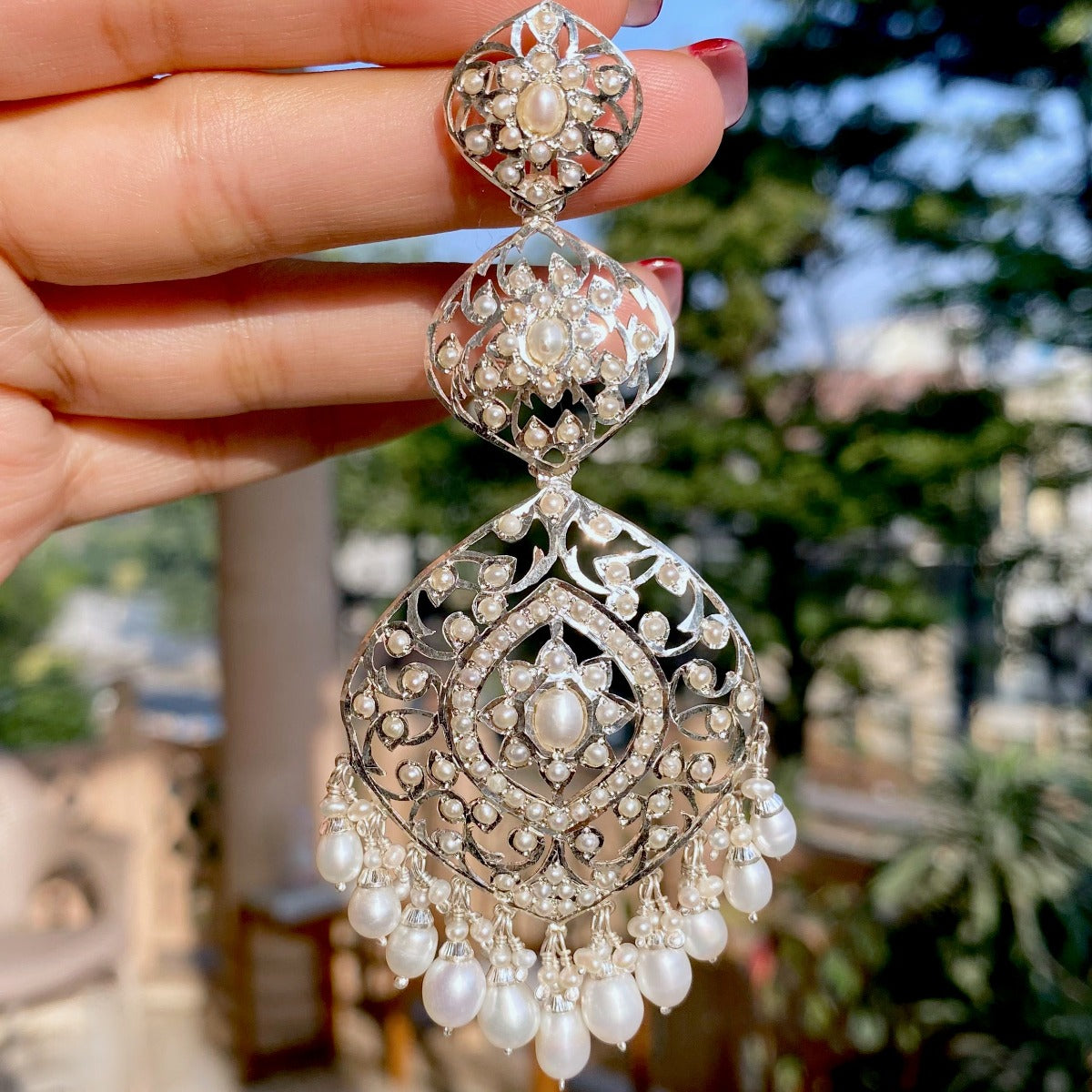 Statement Edwardian Earrings | Inspired From Edwardian Victorian Era | Indian Touch