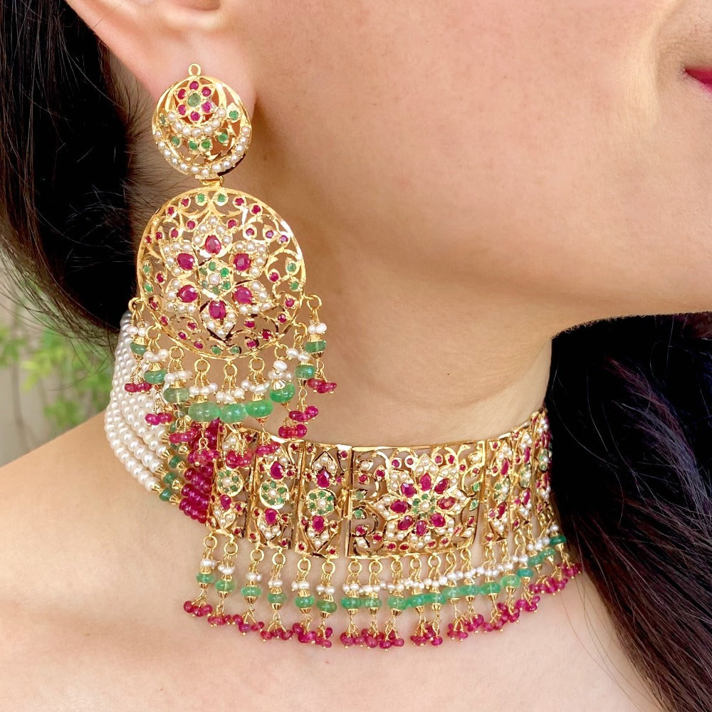 Gold Necklace Designs for pakistani Women