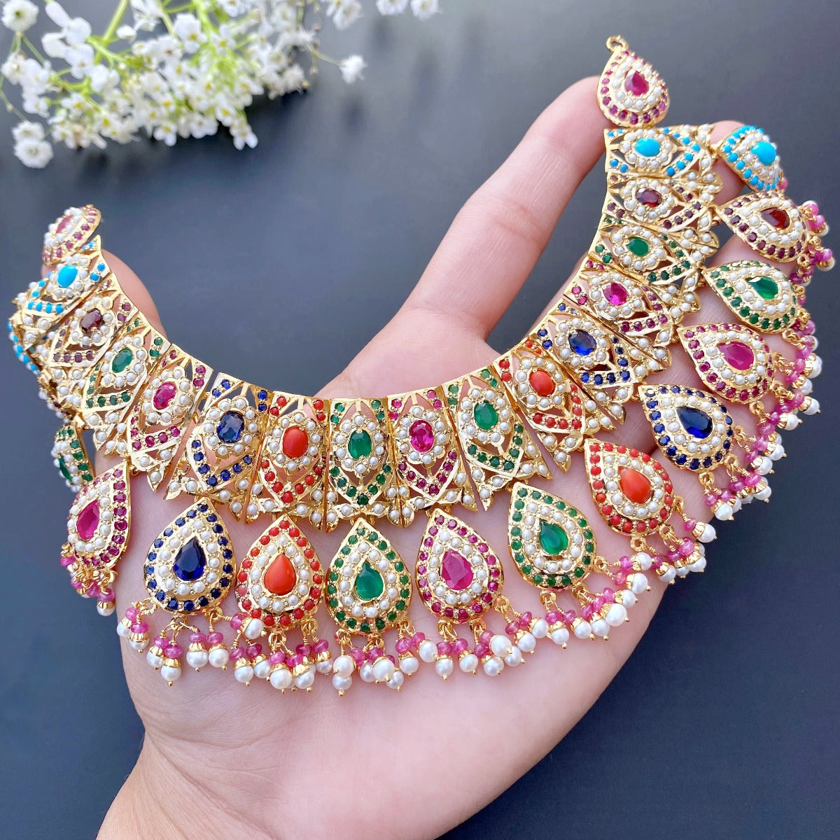 pakistani navrattan jewellery