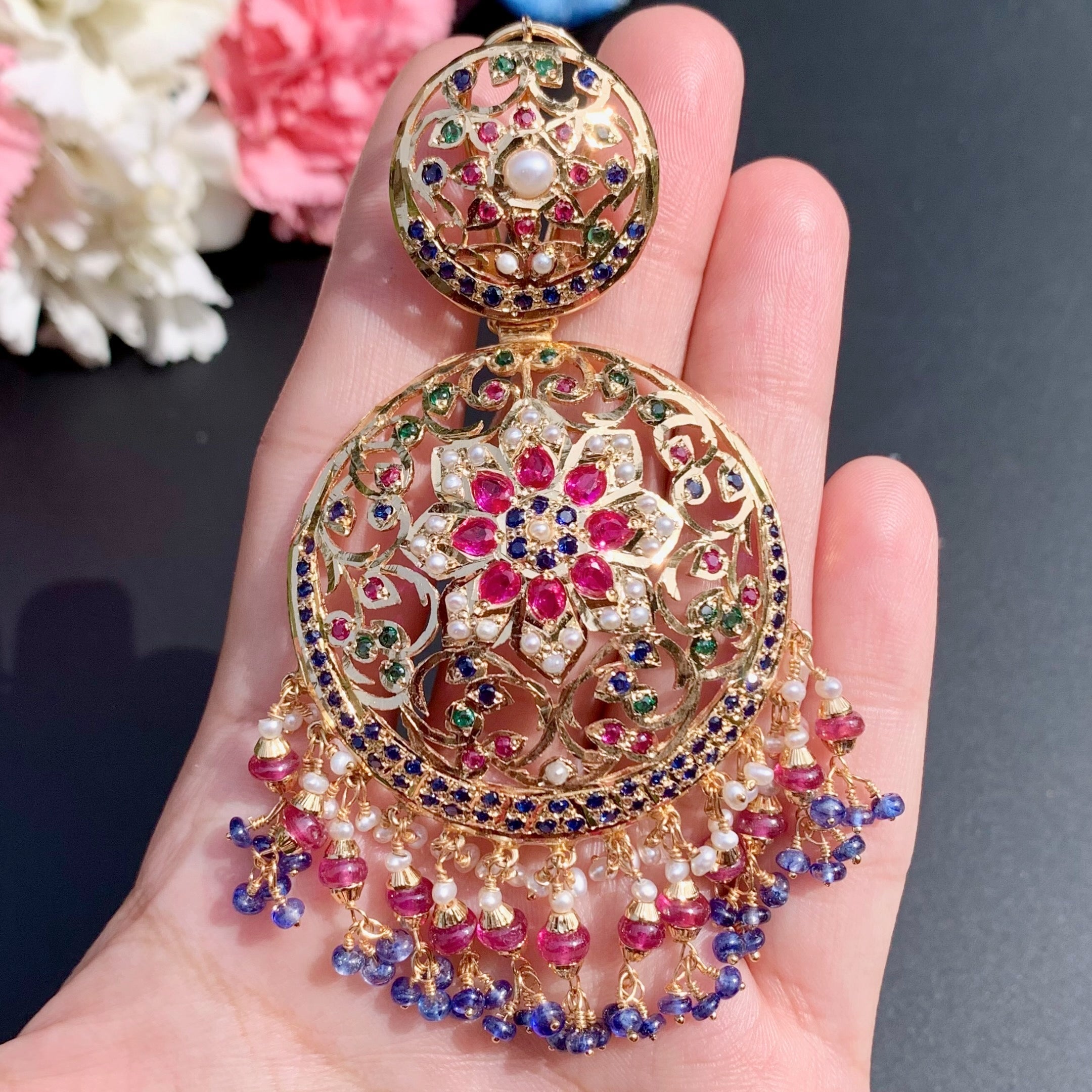 kashmiri earrings design