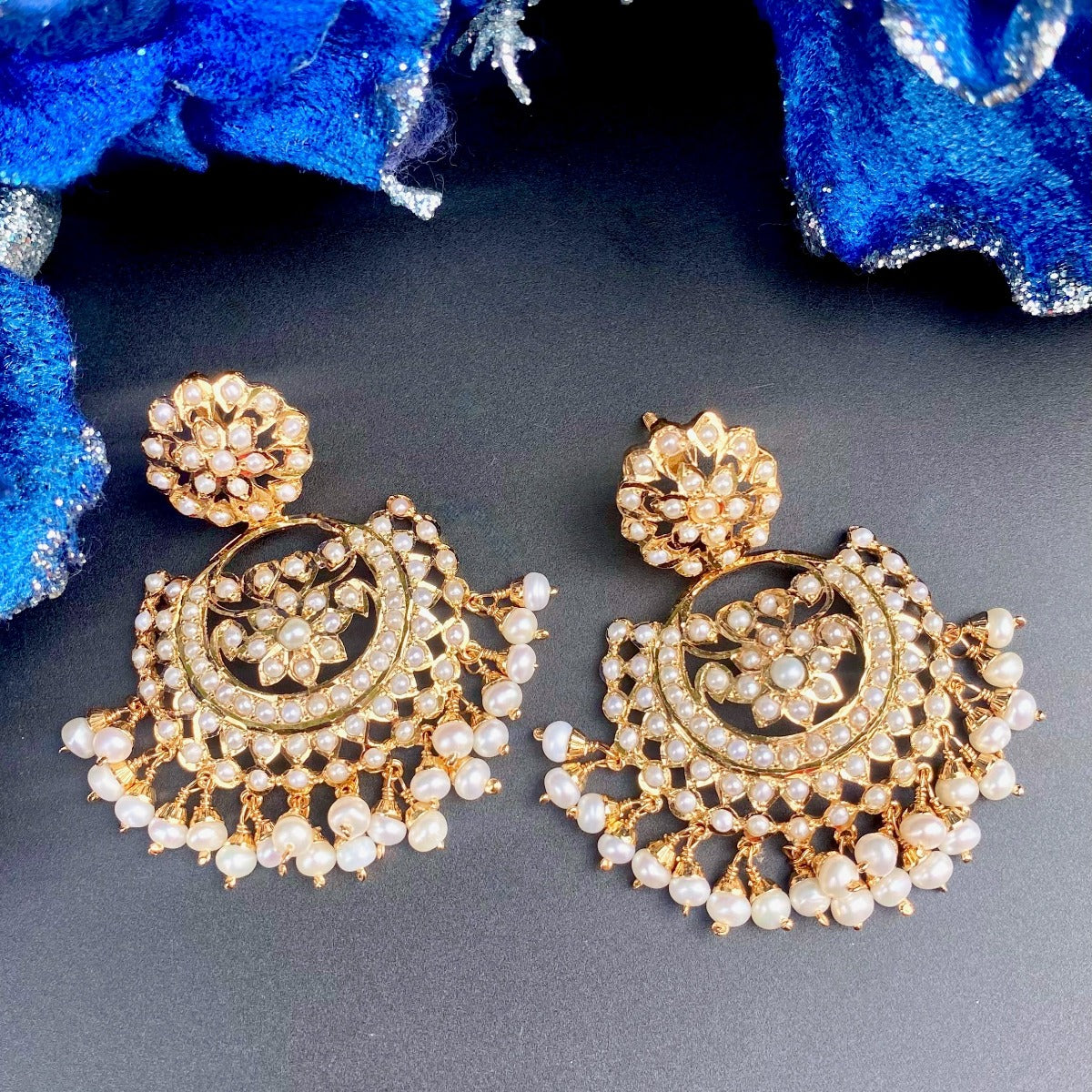 pearl earrings design