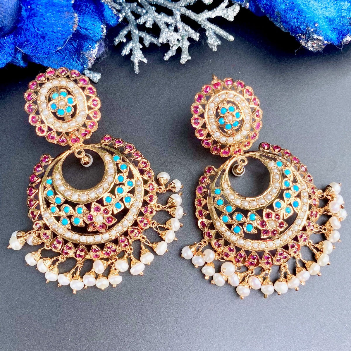 buy gold plated chandbalis in mumbai