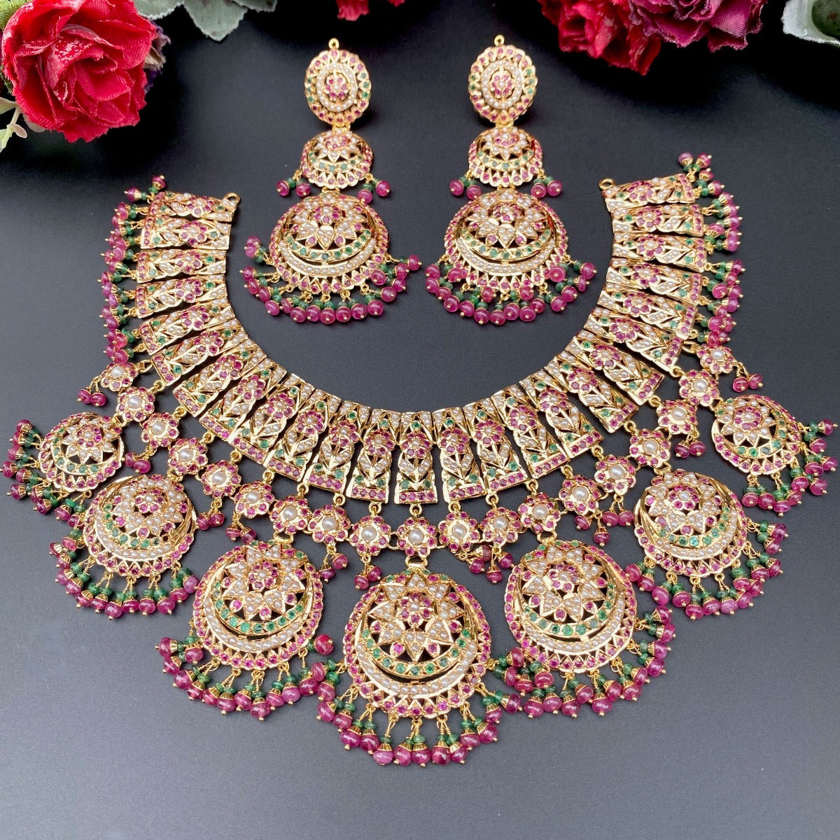 real bridal necklace set tanishq