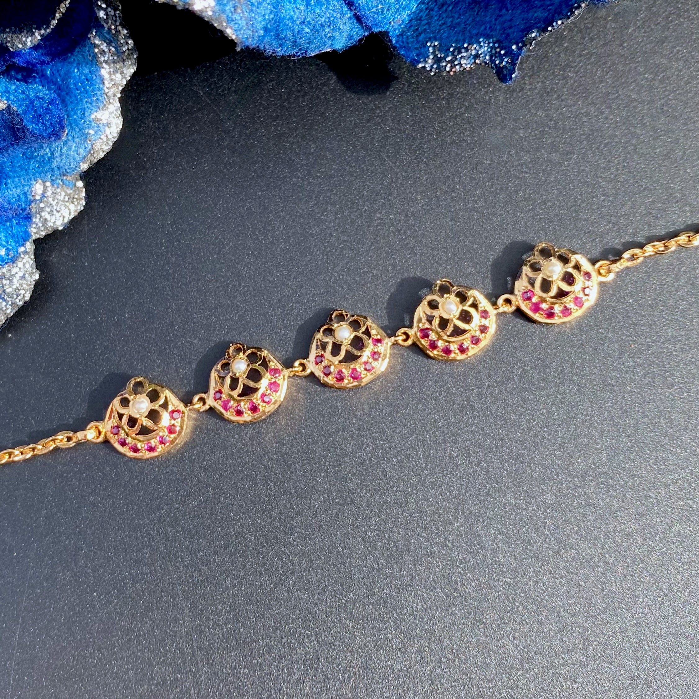 Simple & Minimal Ladies' Bracelet | 925 Silver with Gold Plating BG 149