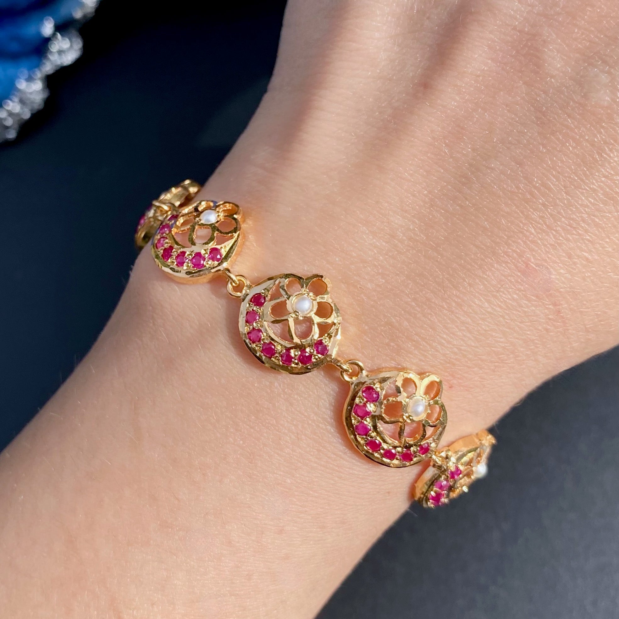 Simple & Minimal Ladies' Bracelet | 925 Silver with Gold Plating BG 149