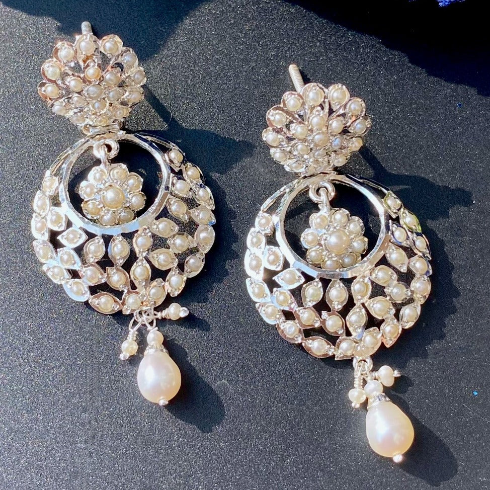 kashmiri chandbali earrings