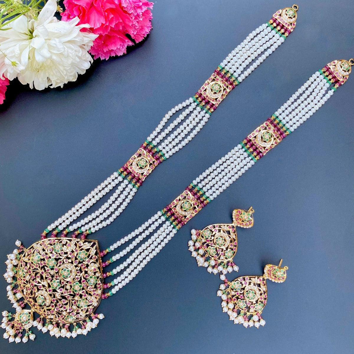 bengali joroa gold rani haar set