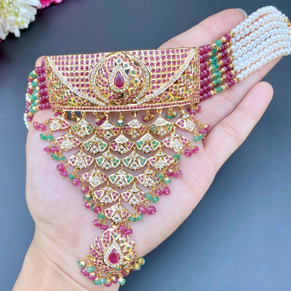 mughal design choker set