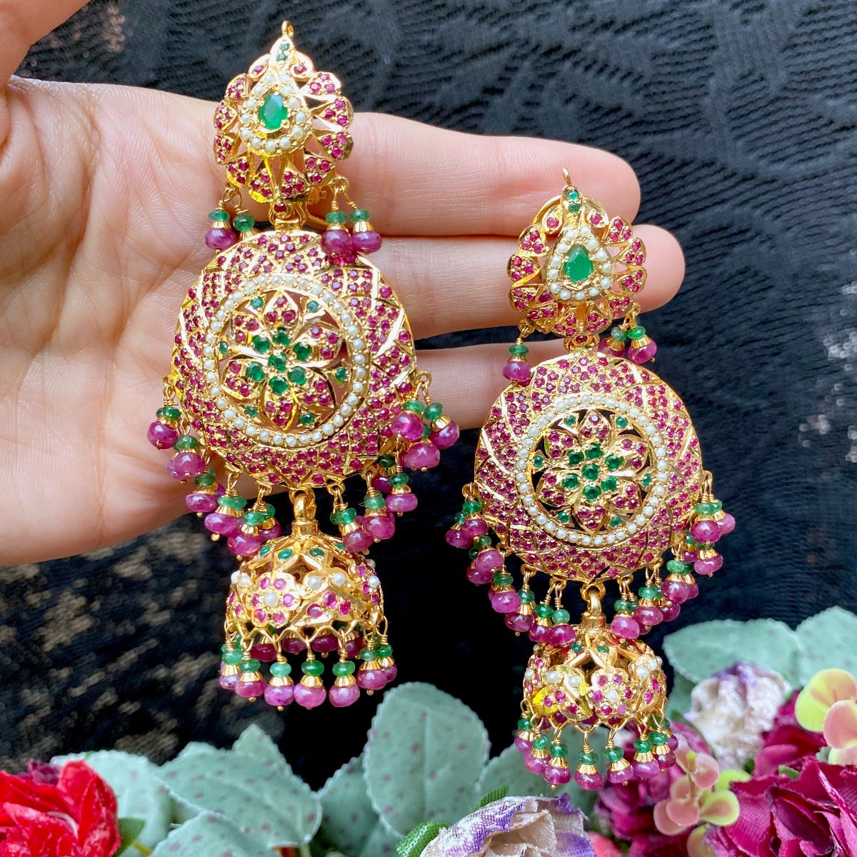 pakistani jhumka earrings for wedding