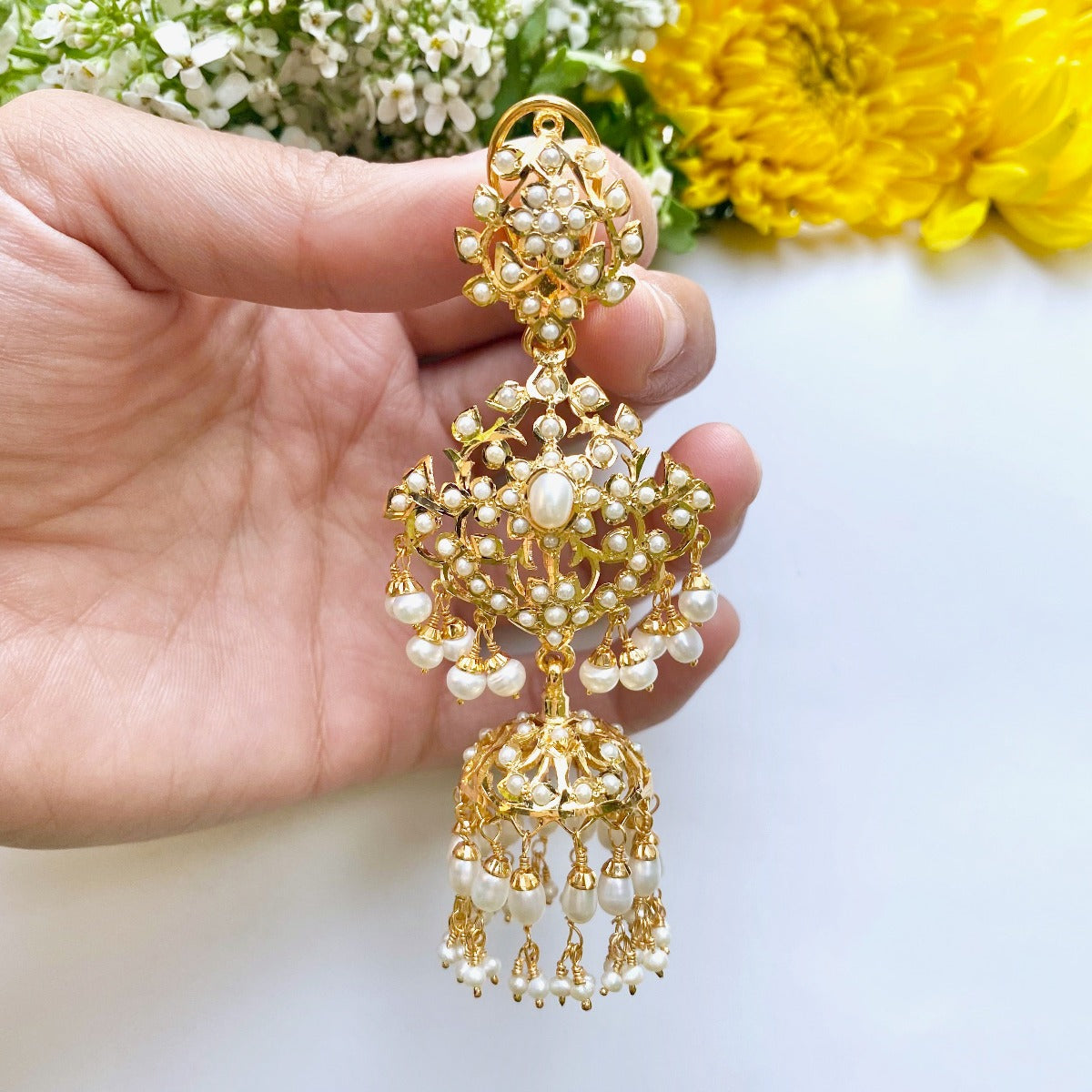 pearl jhumka under 20000