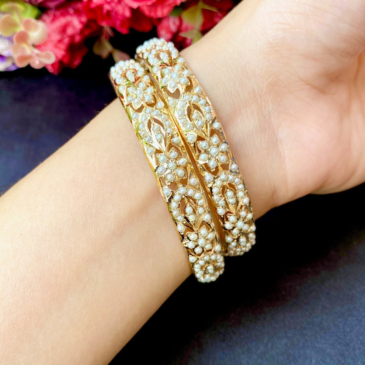 hyderabadi pearl bangles