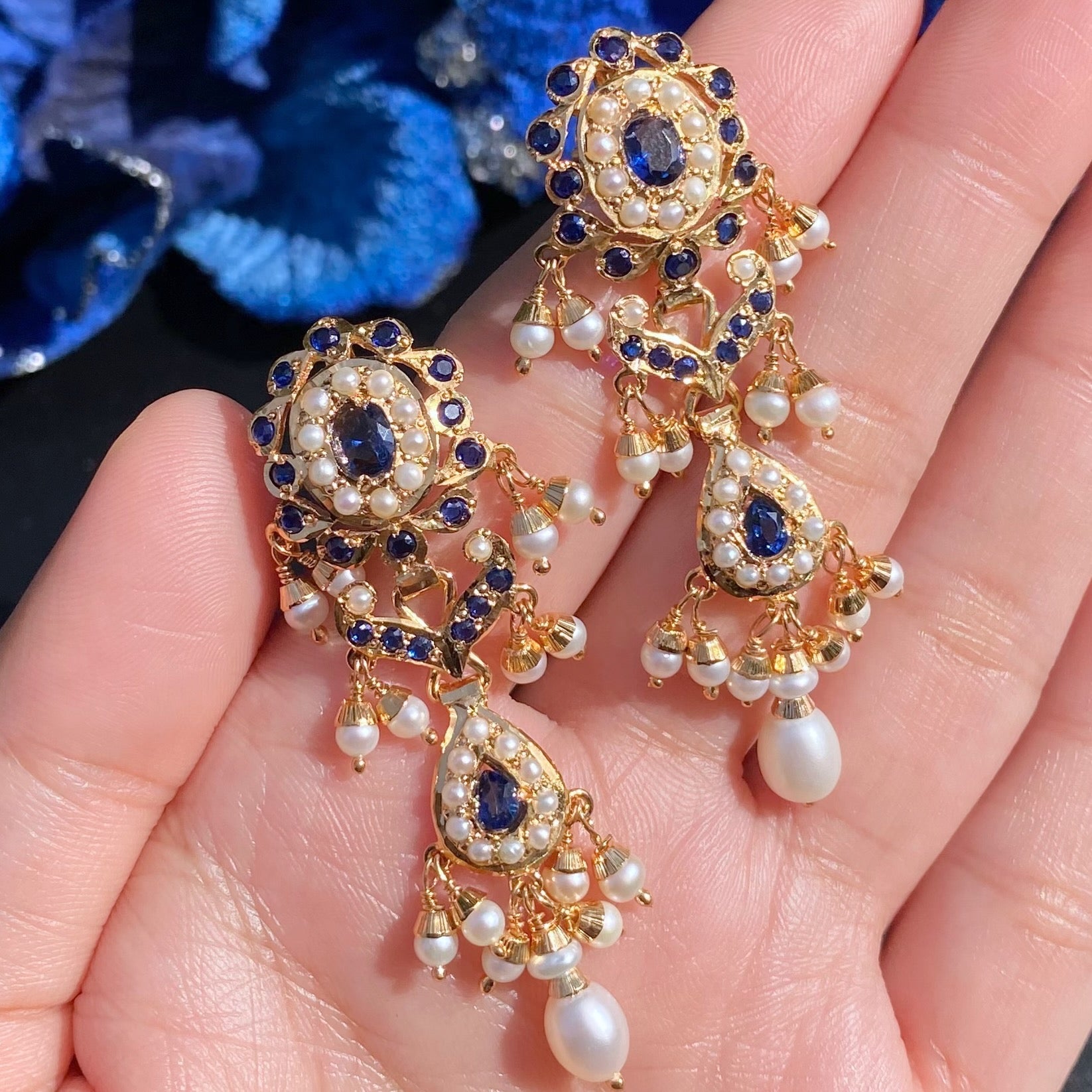 Premium Gold Plated Jadau Choker Set | Sterling Silver Base  NS 436