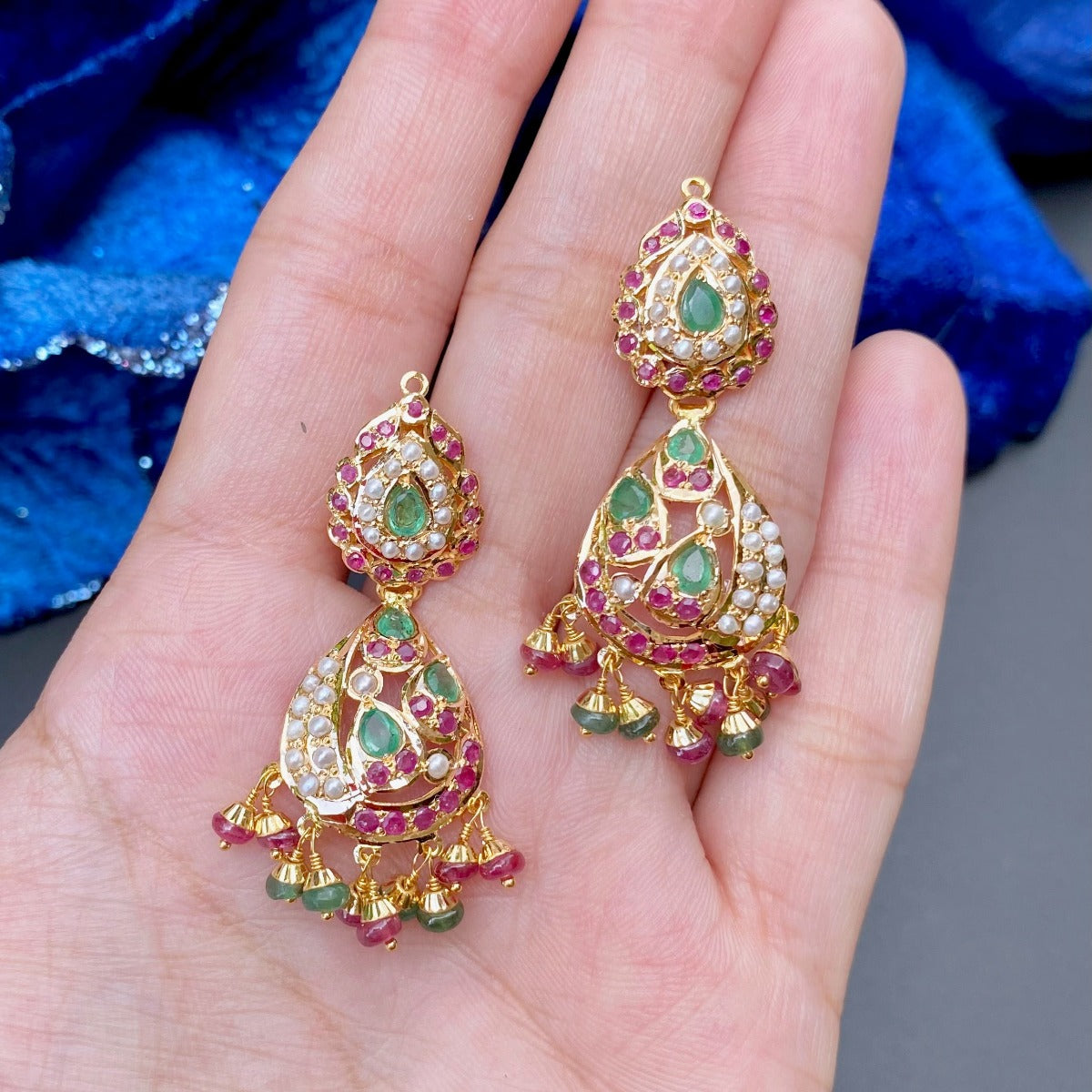 original jadau earrings under 1 lakh
