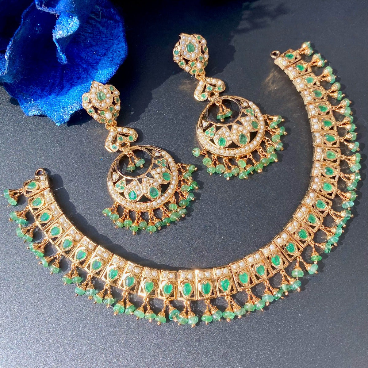 authentic emerald necklace for women
