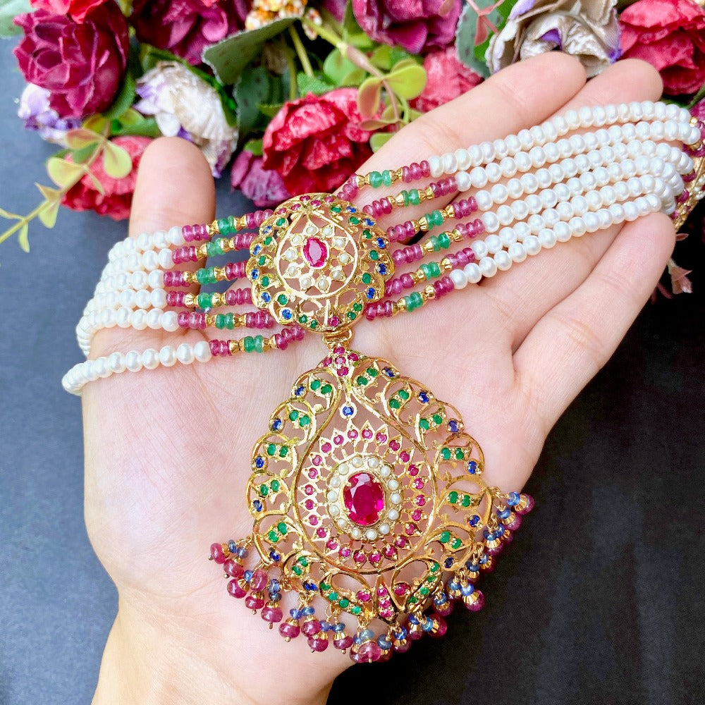 mughal style choker necklace