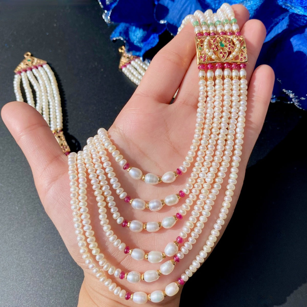 long pearl necklace sets