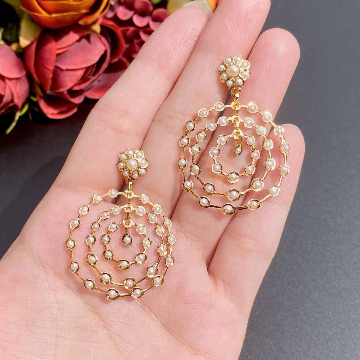 jadau pearl earrings under 1 lakh