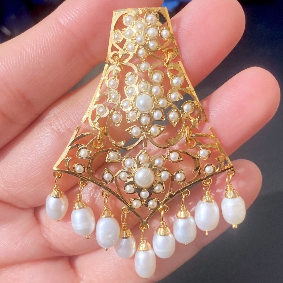 antique pearl earrings