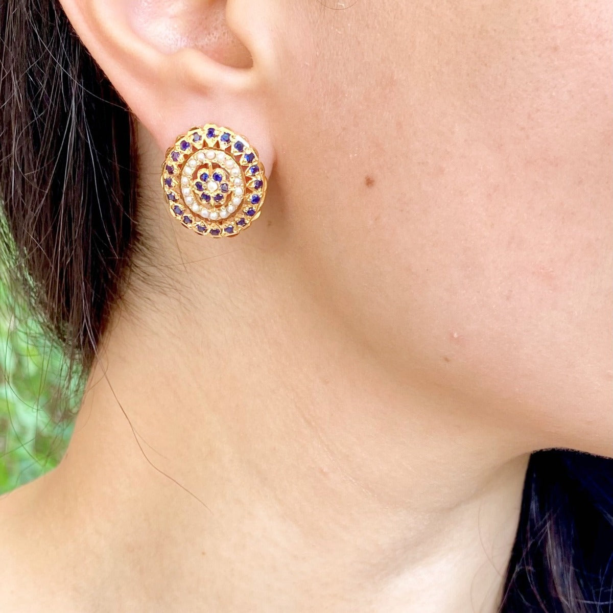 gold plated stud earrings