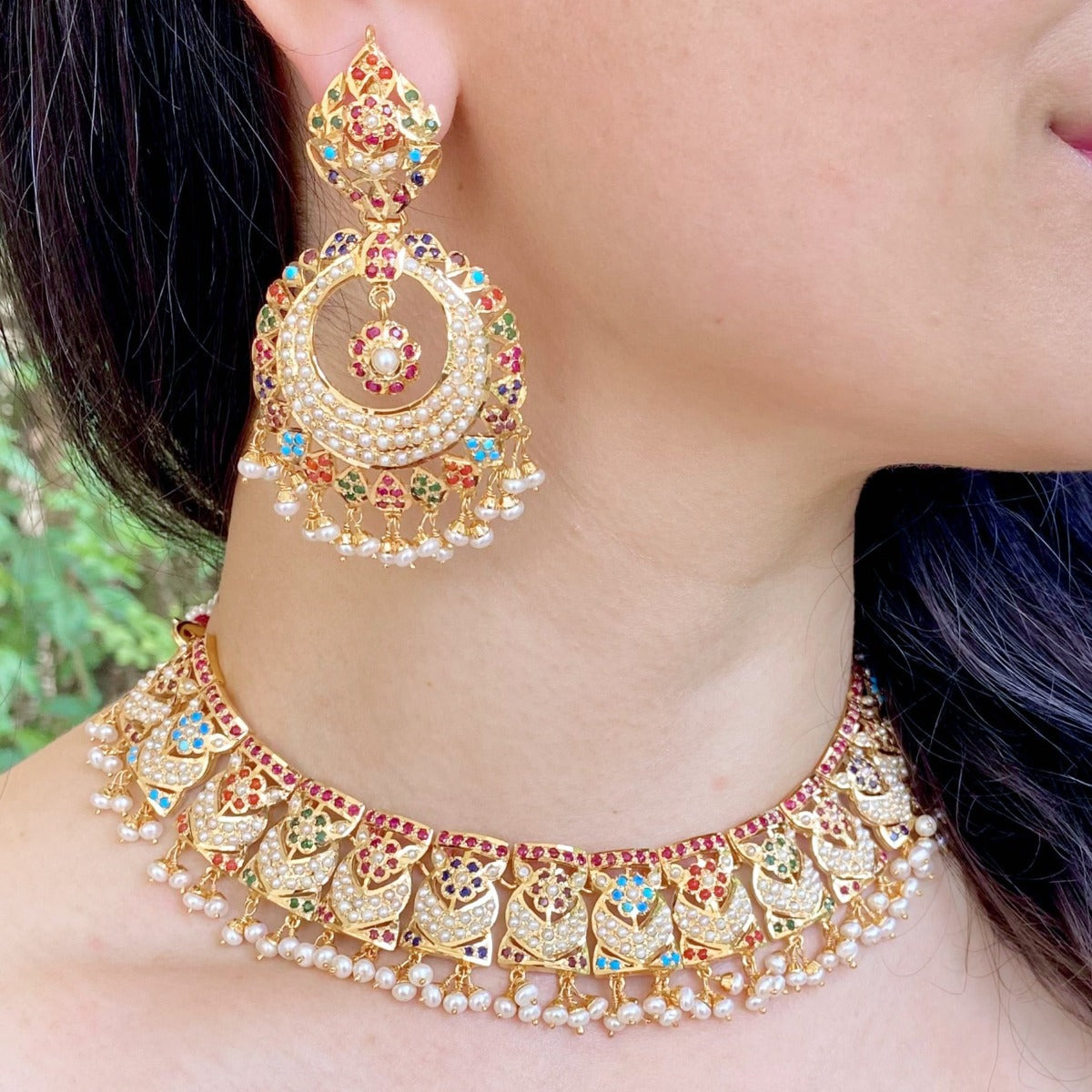 Hyderabadi navratna jewelry