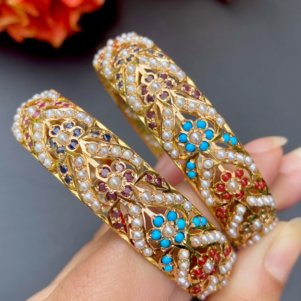 Indian noratan gold bangles design