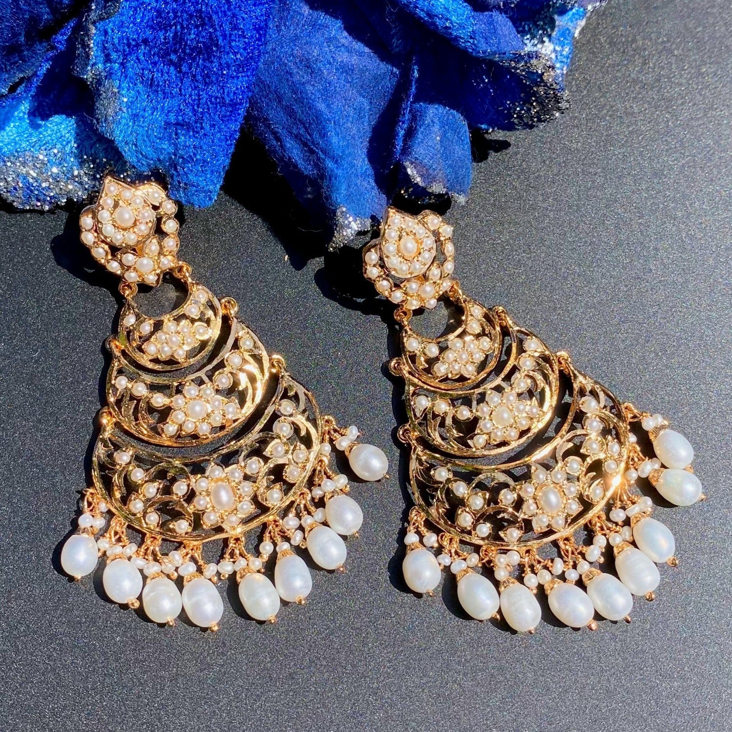 pearl drop earrings for women