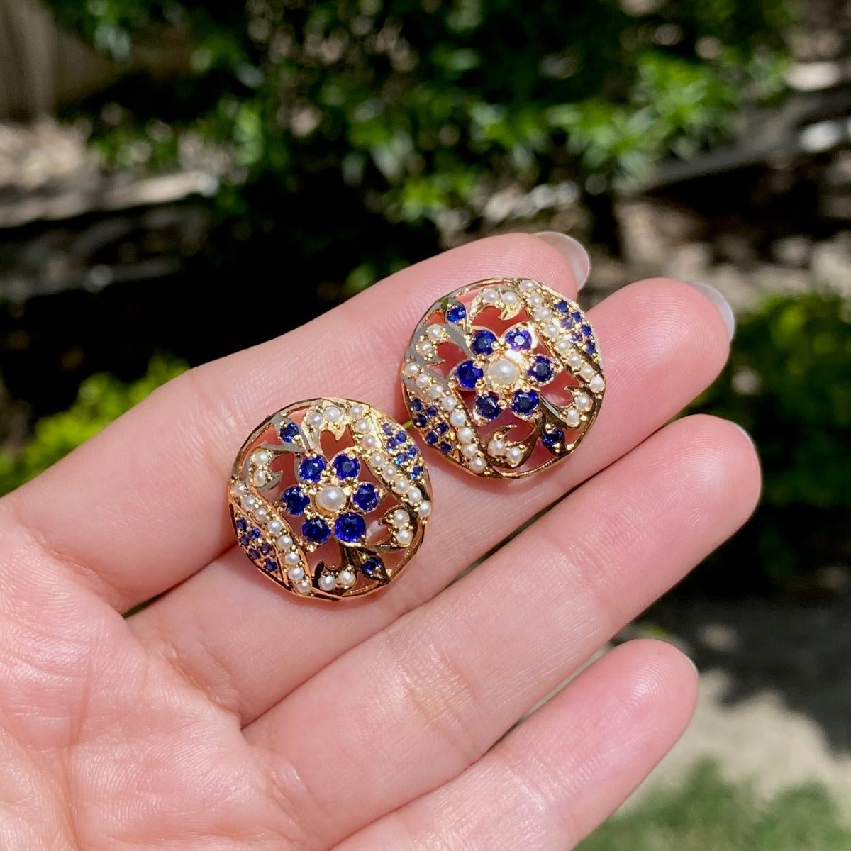 high quality jadau earrings