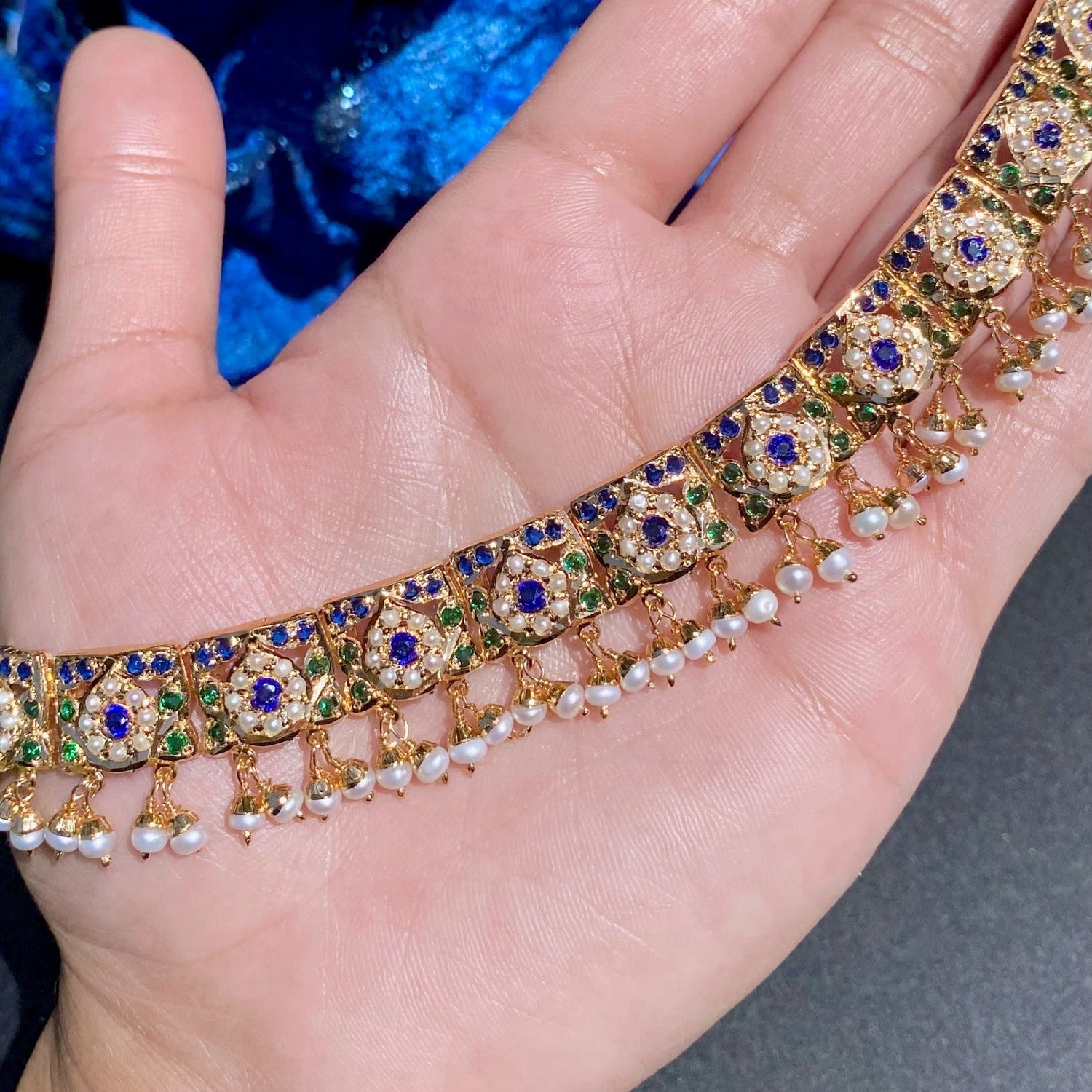 neelam necklace for women lahori