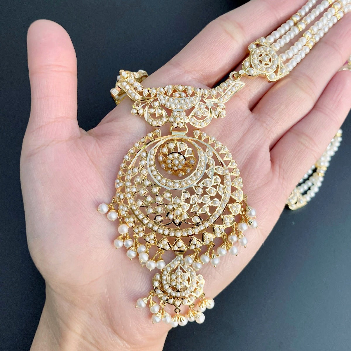 real pearl rani haar necklace