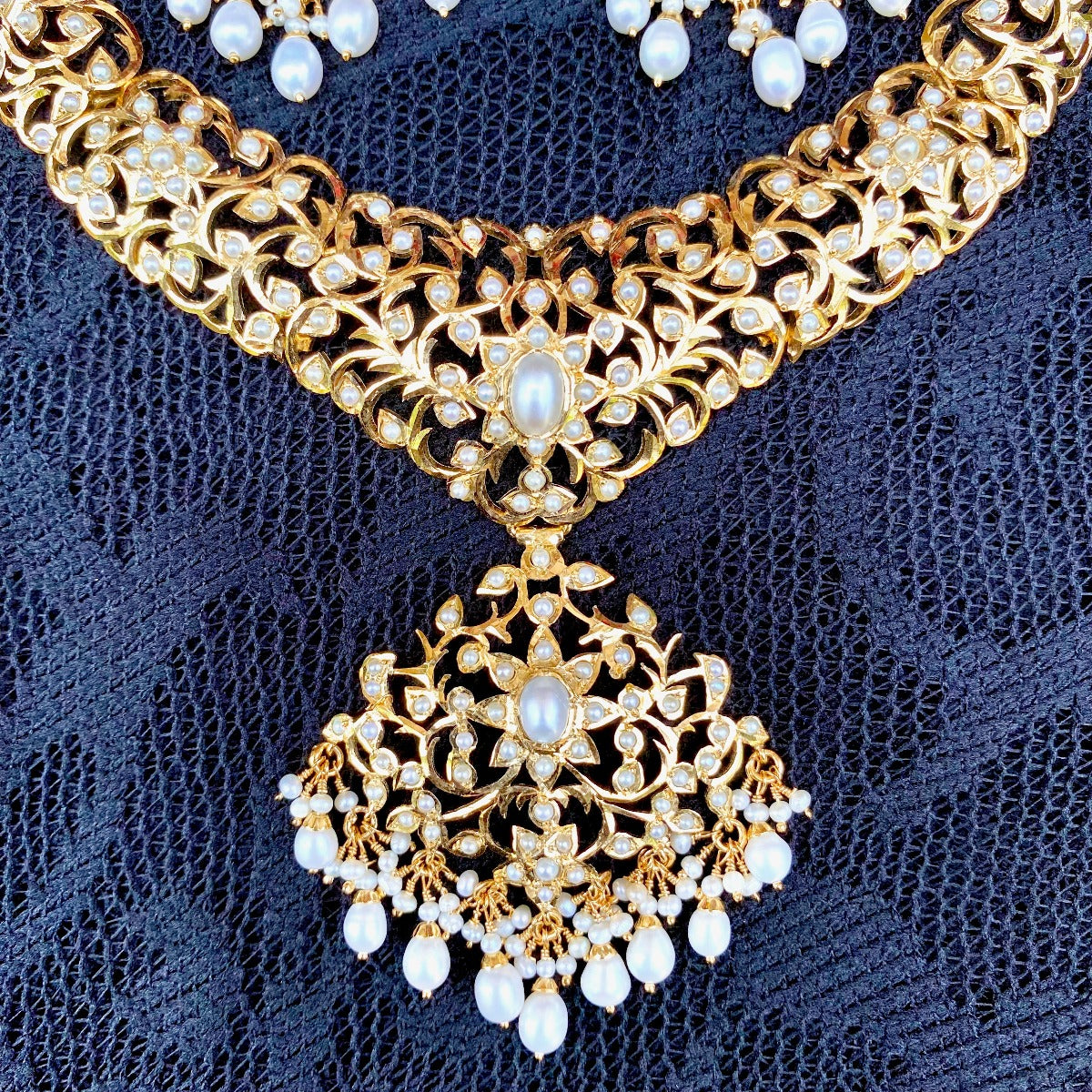 gold plated victorian jewellery seed pearls